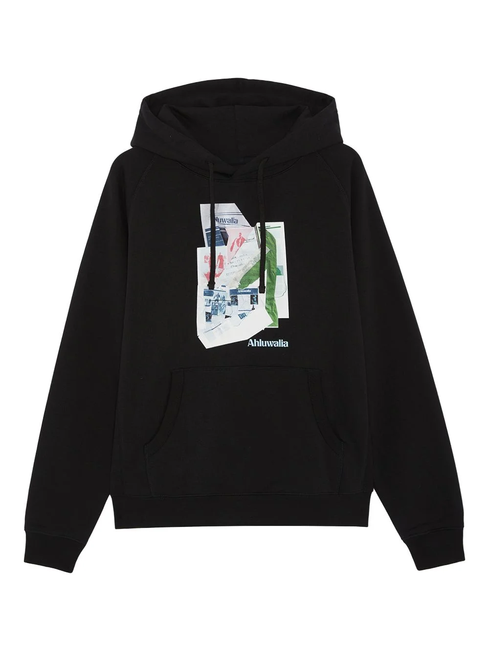 graphic kangaroo-pocket hoodie - 1