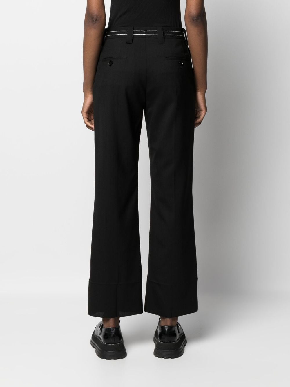 straight-leg tailored trousers - 4