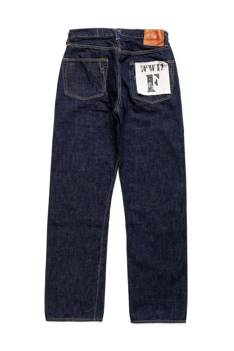 FULLCOUNT S0105W-24 WWll Model Brown Cotton Denim Pants outlook