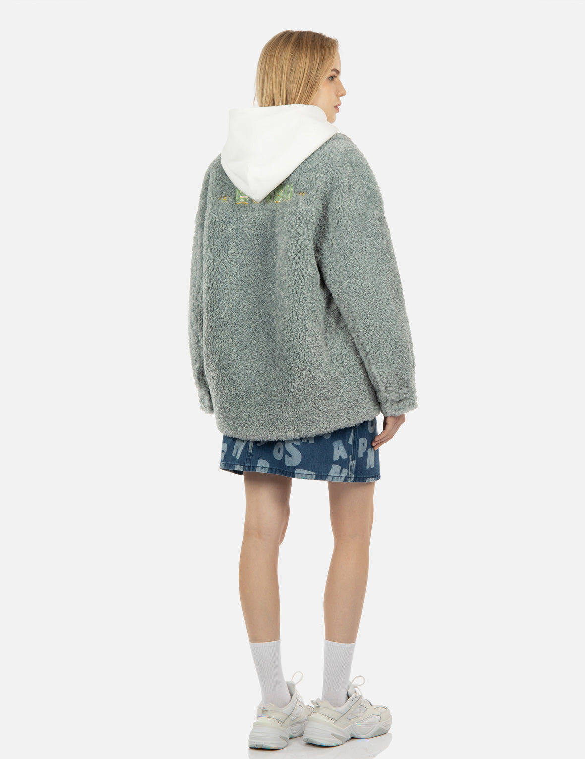 LOGO APPLIQUÉ SHERPA SHIRT JACKET - 3