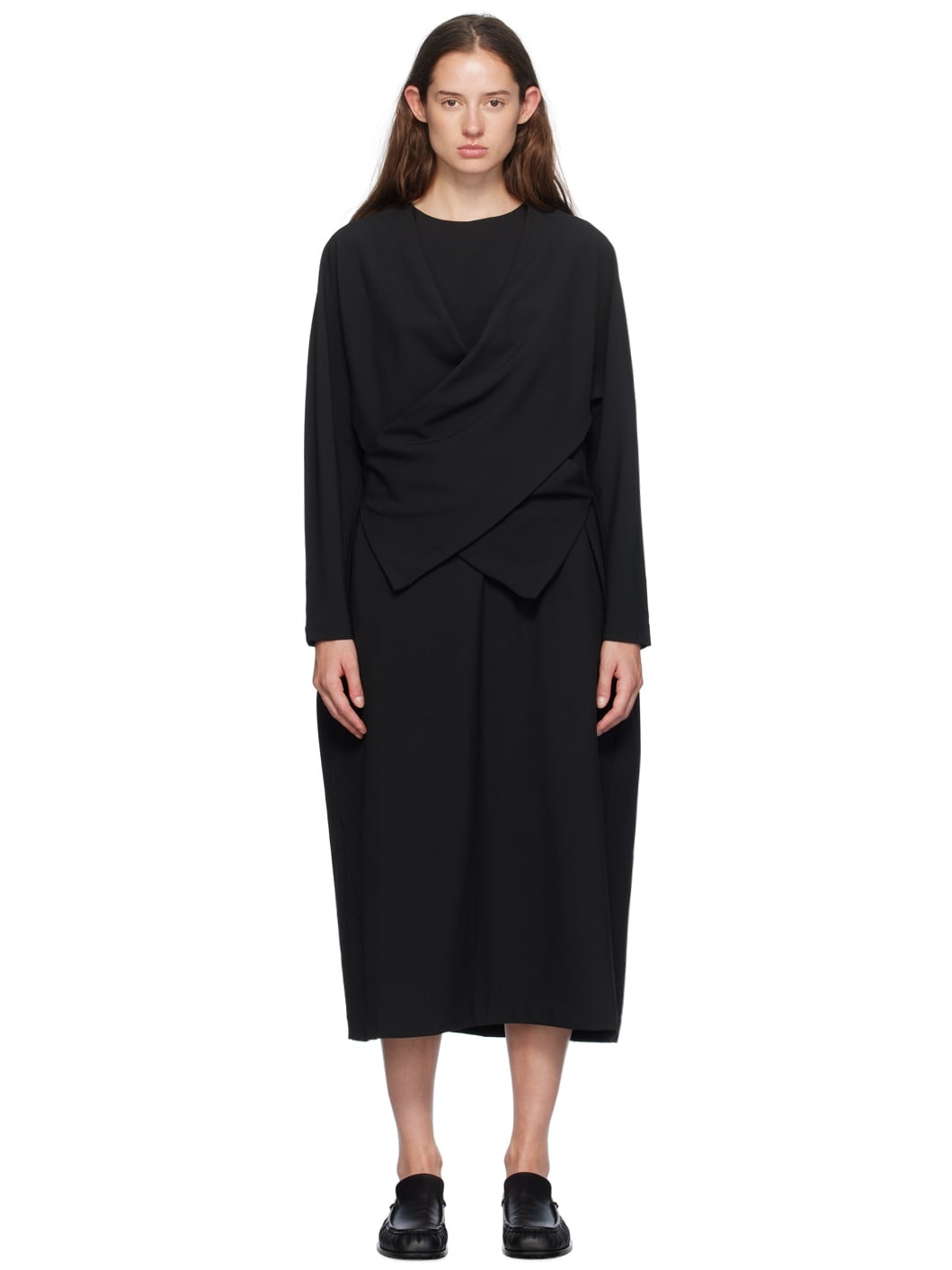 Black Hazi Midi Dress - 1
