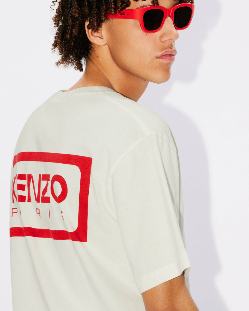 'Bicolor KENZO Paris' classic two-tone embroidered T-shirt 7