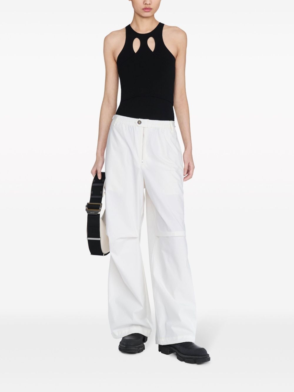 Mobius Loop cut-out tank top - 2