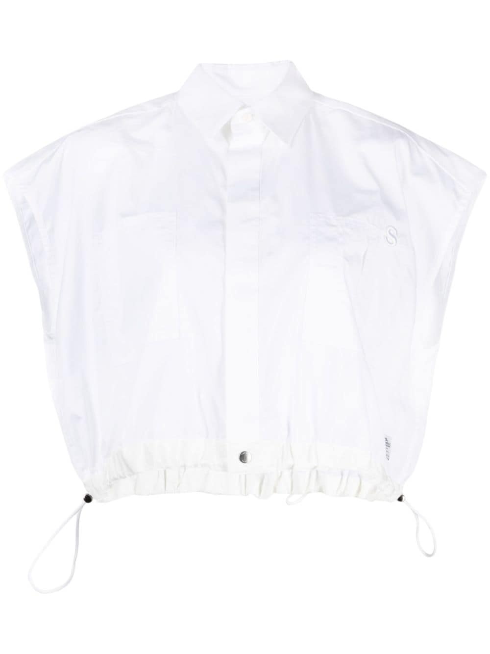 logo-embroidered short-sleeve shirt - 1