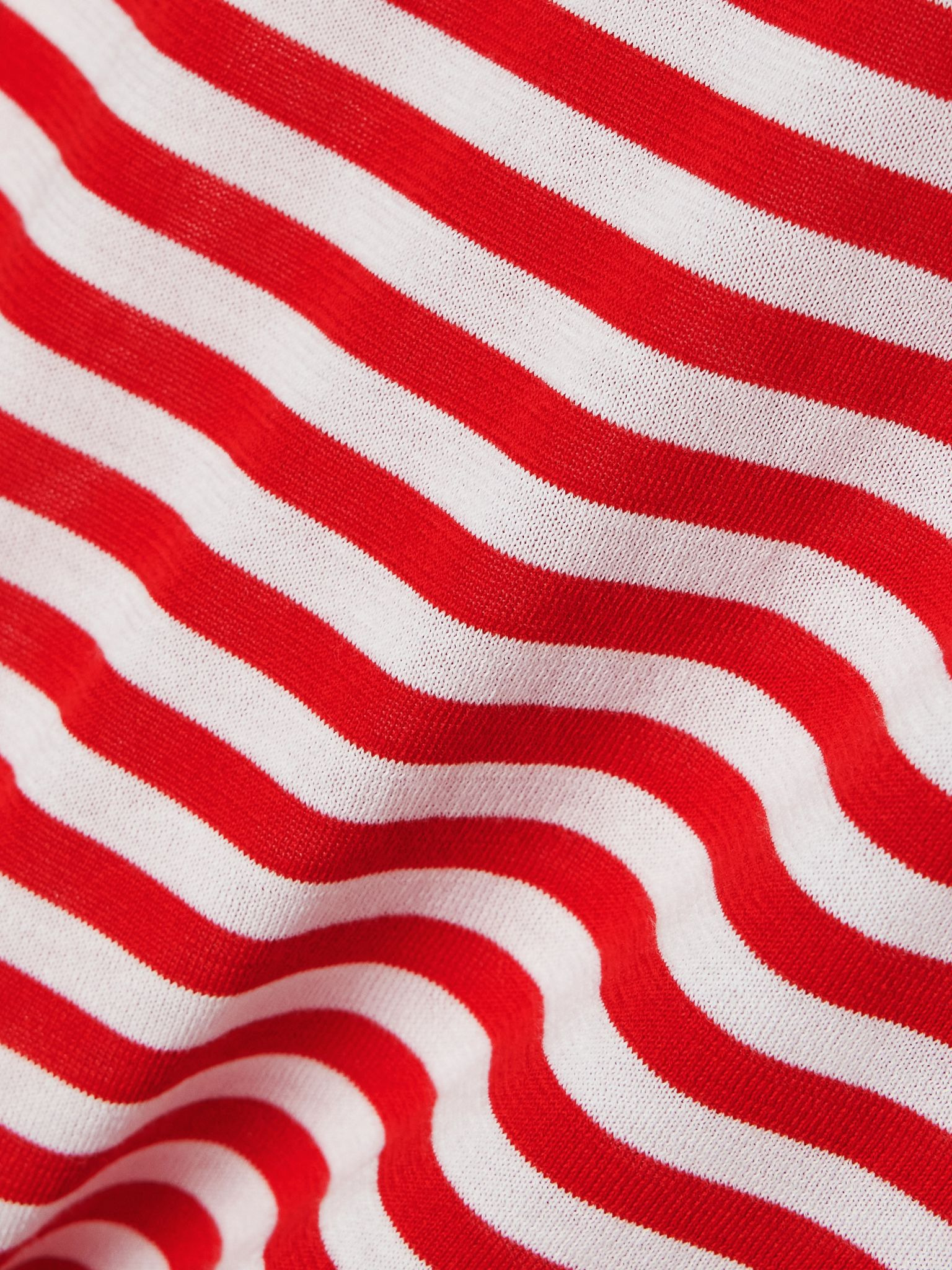 Owen striped cotton T-shirt Red - 4