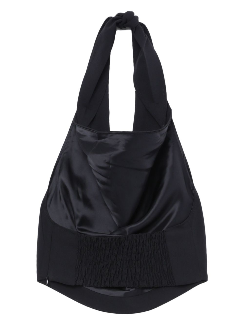 halterneck draped top - 6
