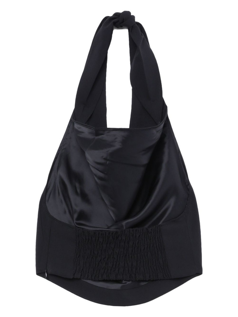 halterneck draped top 6