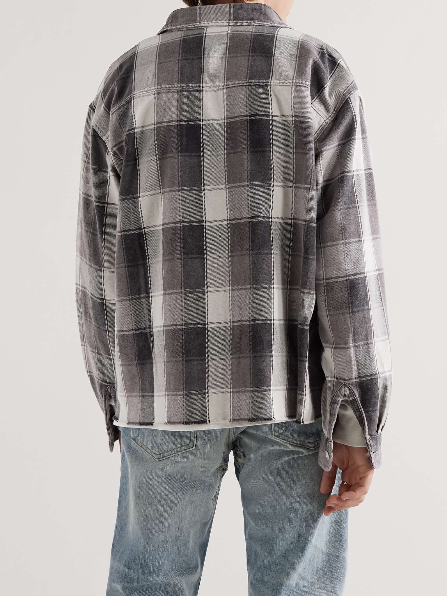 Hemi Distressed Checked Cotton-Flannel Shirt - 4