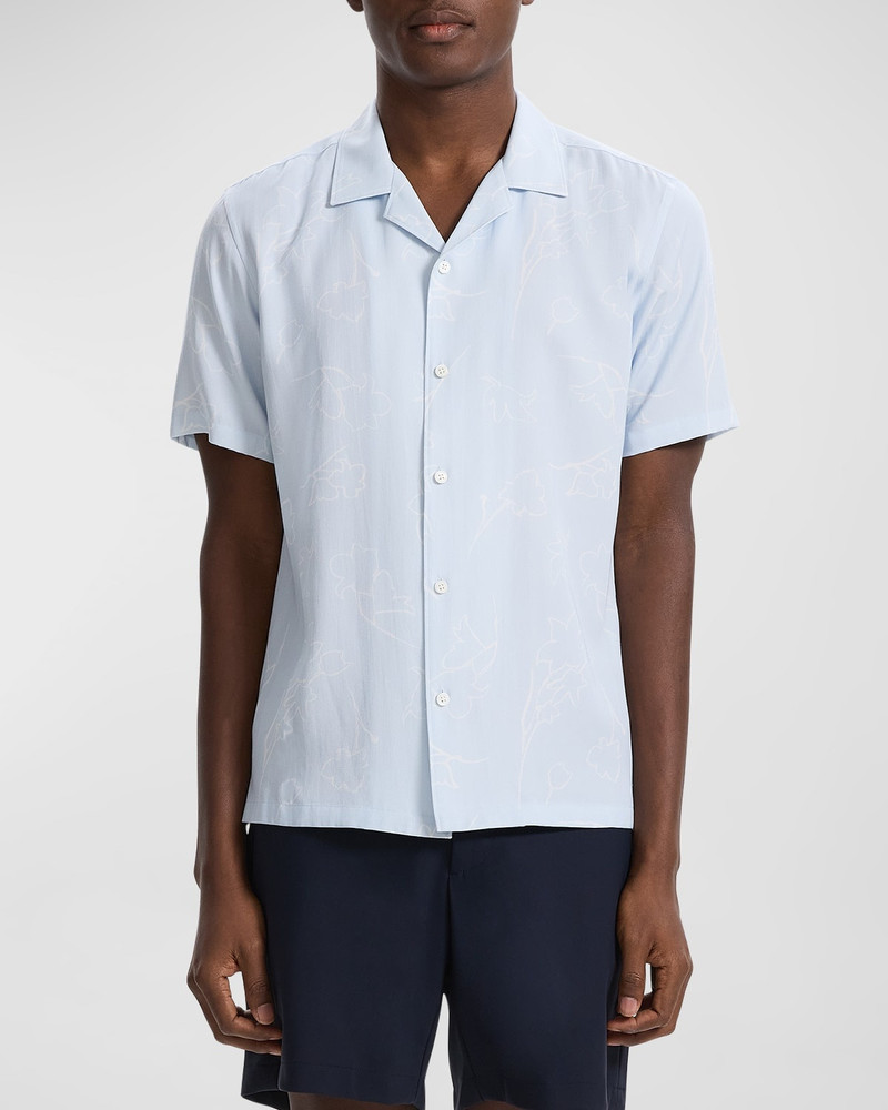 Theory Men's Irving Floral Sketch Camp Shirt outlook