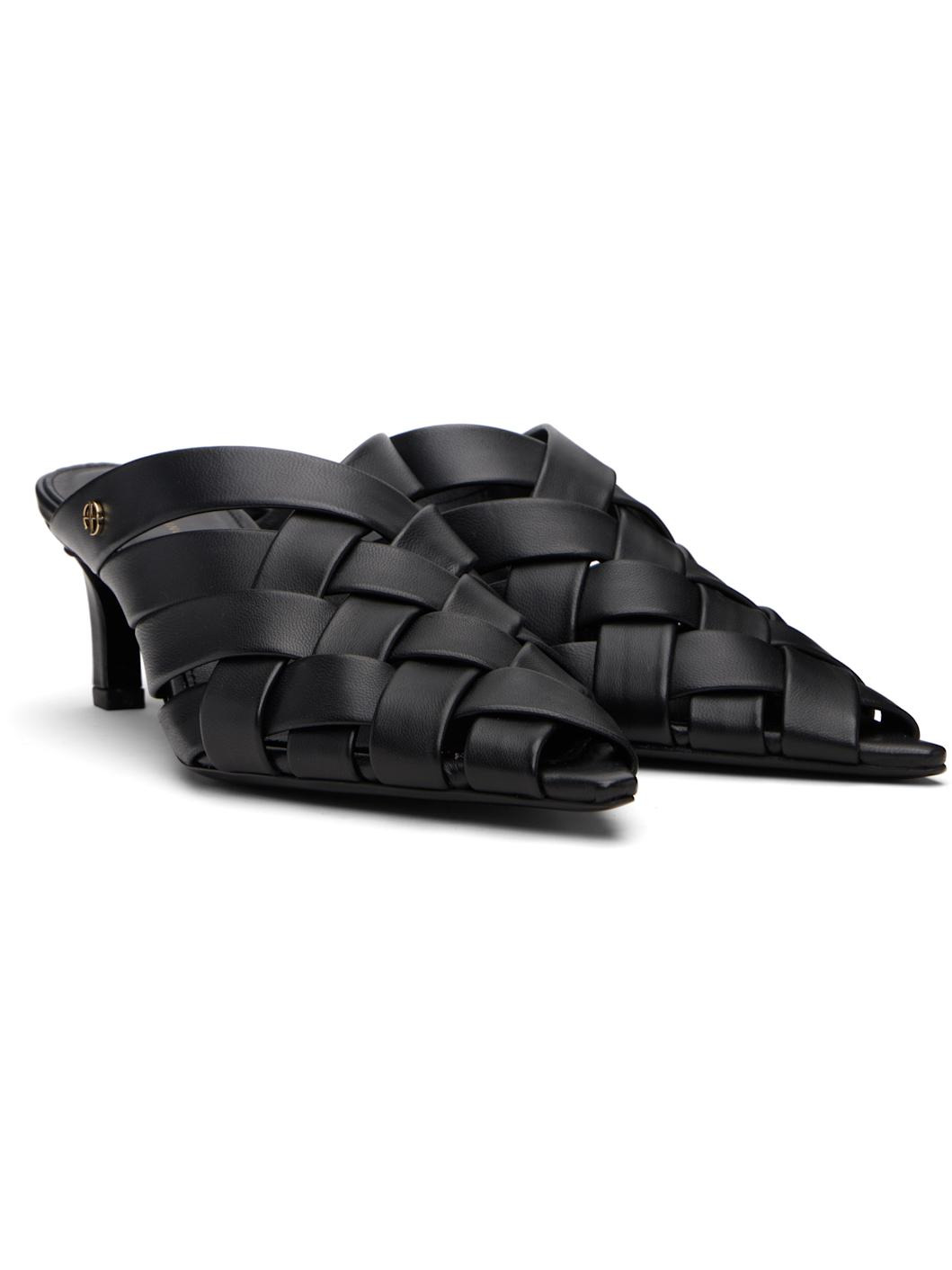 Black Eve Mule Heeled Sandals - 4
