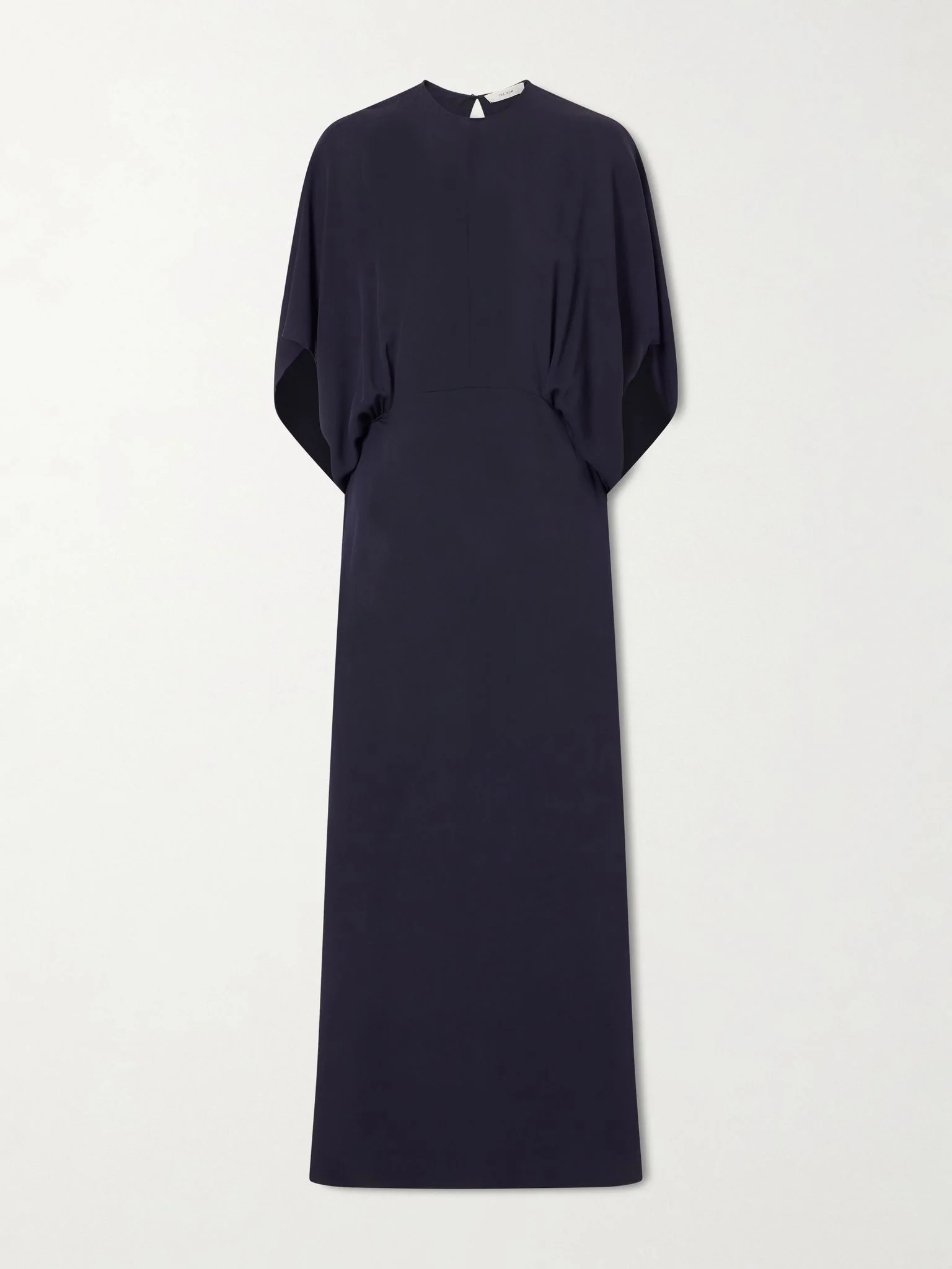 Koralie silk-chiffon gown Navy - 1