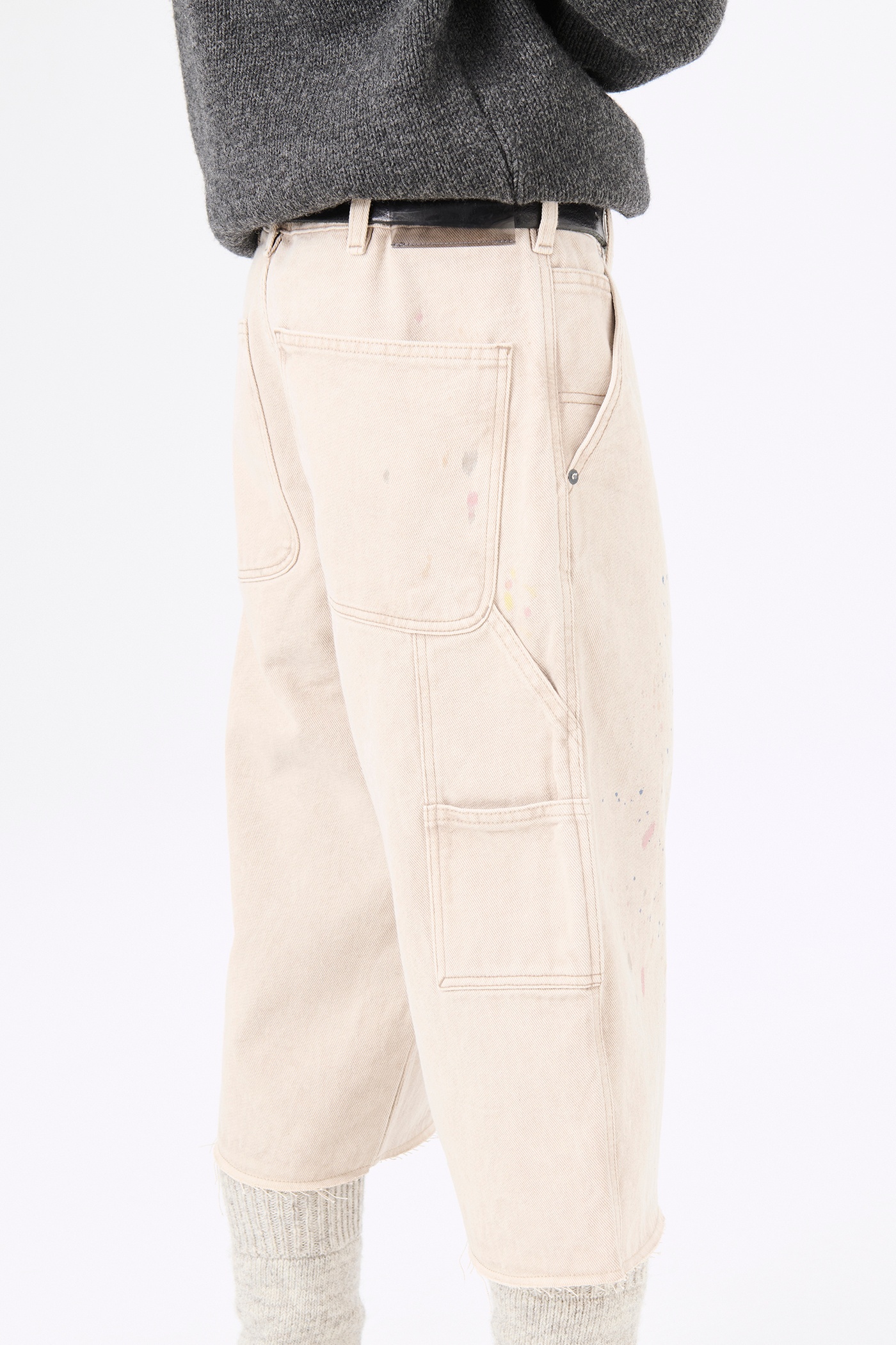 Joiner Capri Cut Ghost Attic Splatter Denim - 6