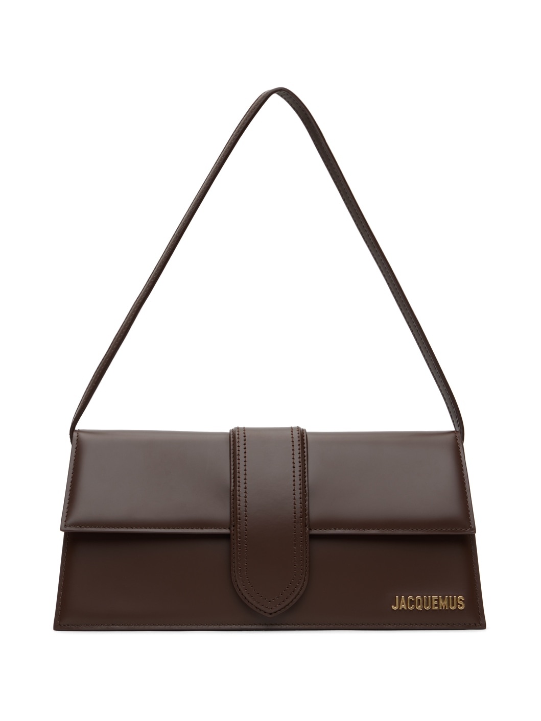 Brown Le Raphia 'Le Bambino Long' Bag - 1