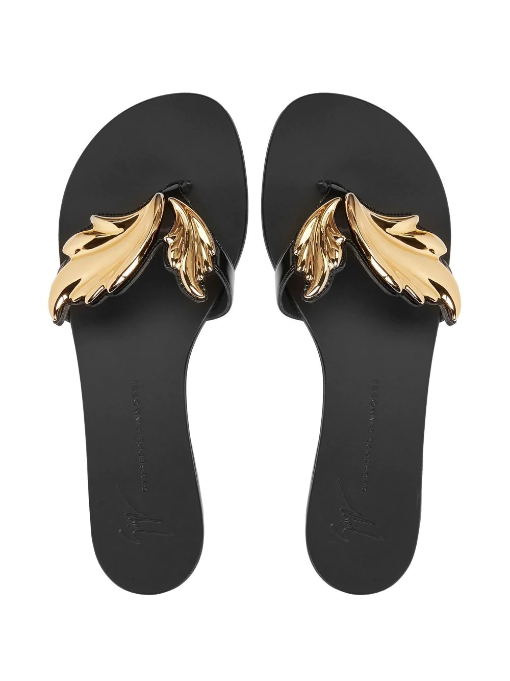 Cruel flat leather flip-flops - 4