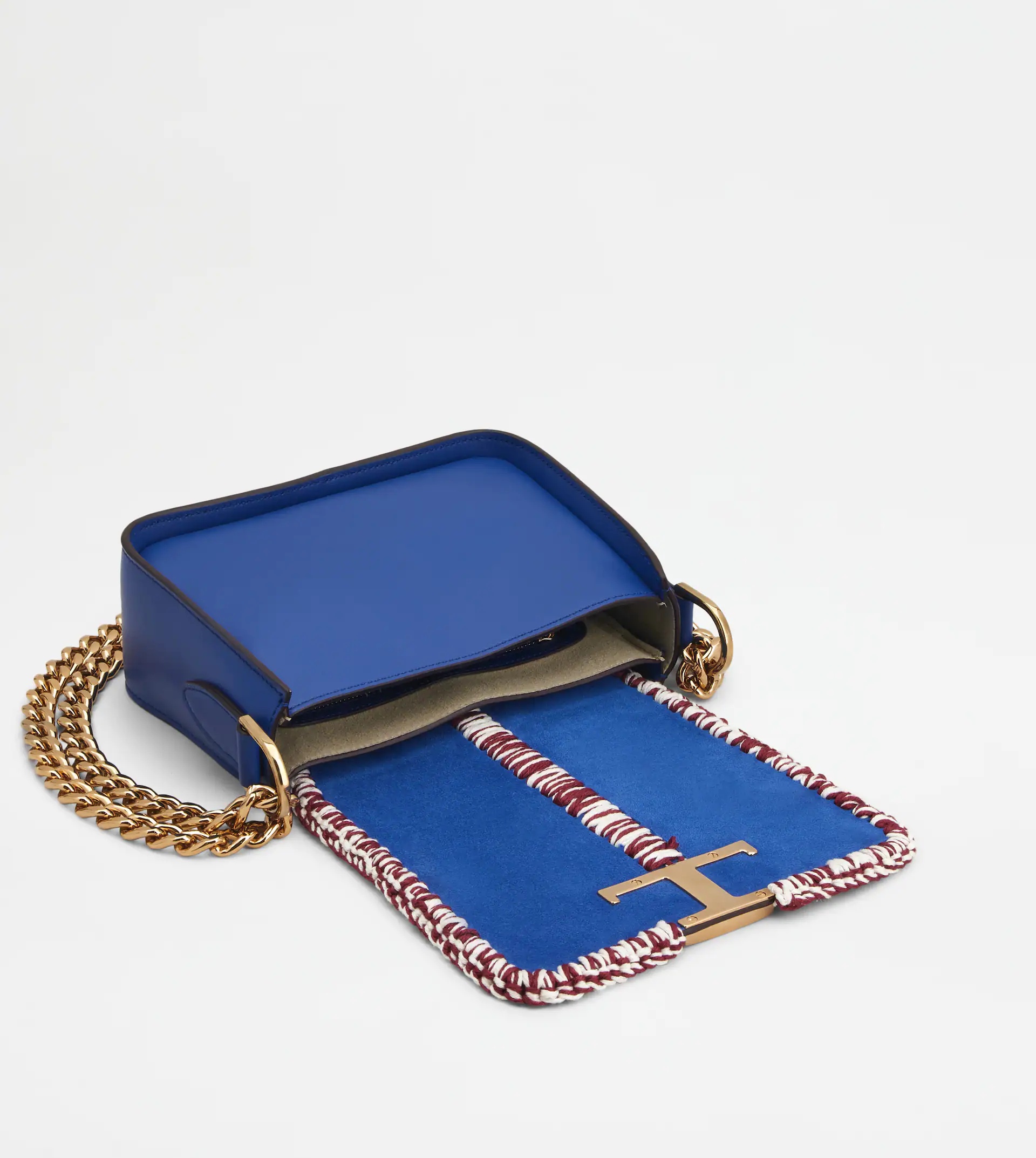 TIMELESS CROSSBODY BAG IN LEATHER MINI - BLUE - 4