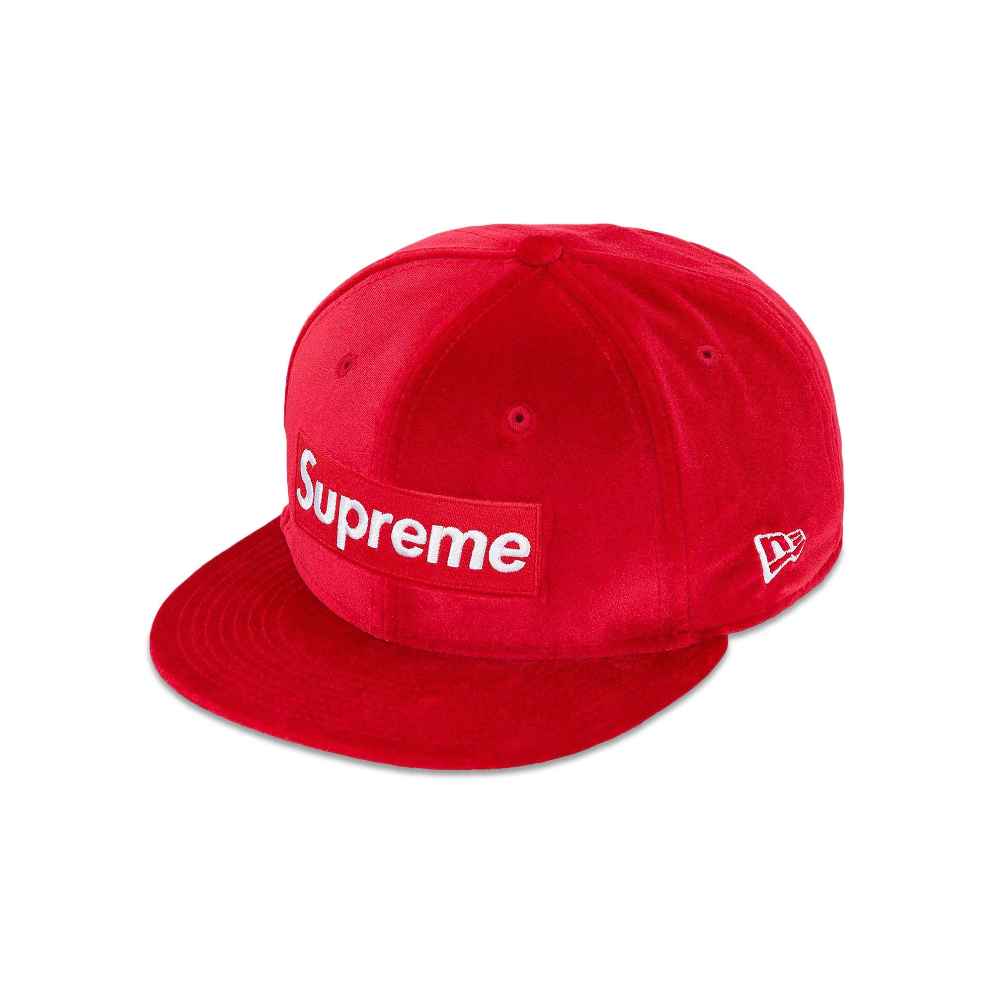 Supreme Velour Box Logo New Era 'Red' - 3