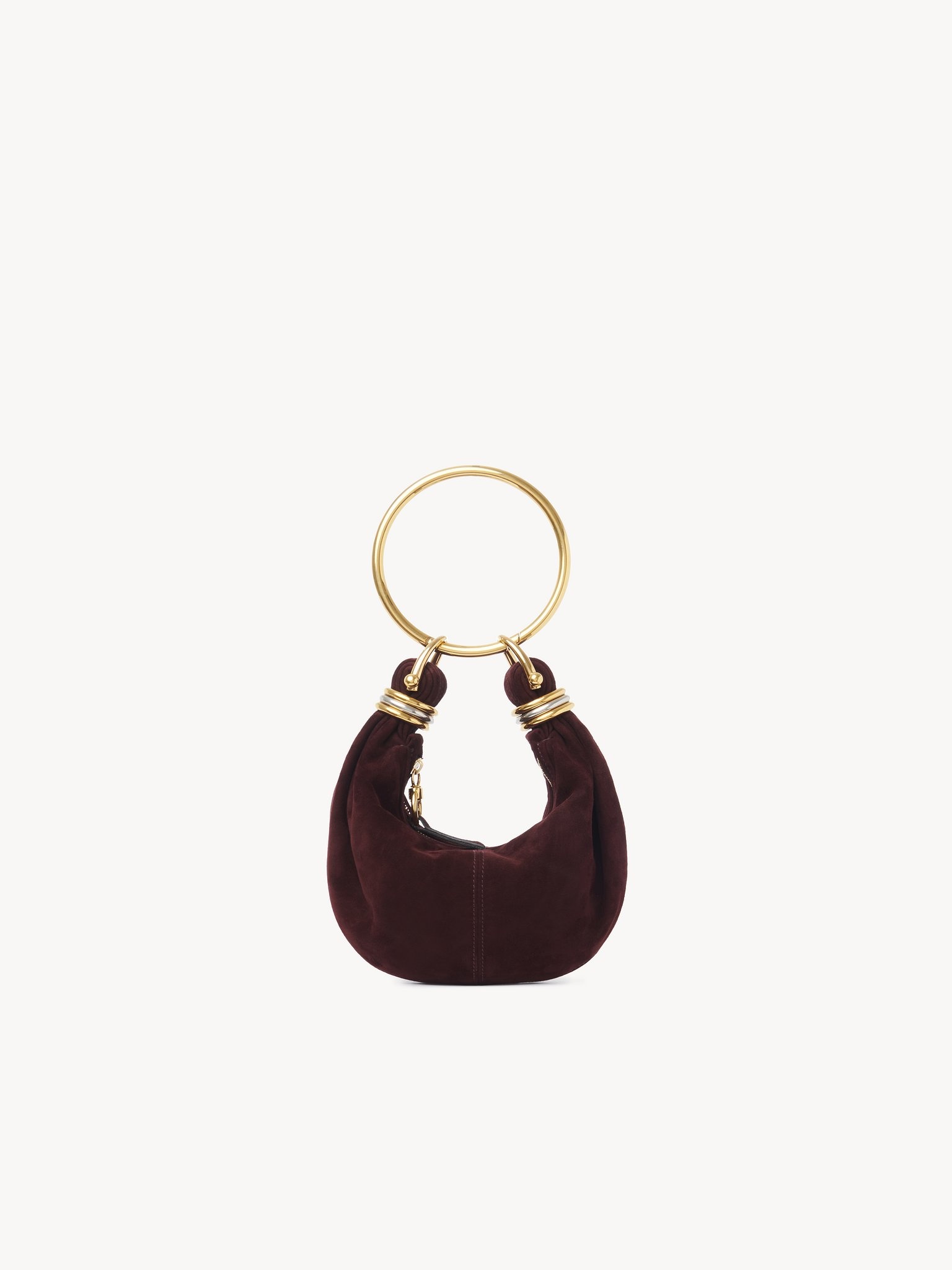 MINI BRACELET HOBO BAG IN SUEDE LEATHER - 5