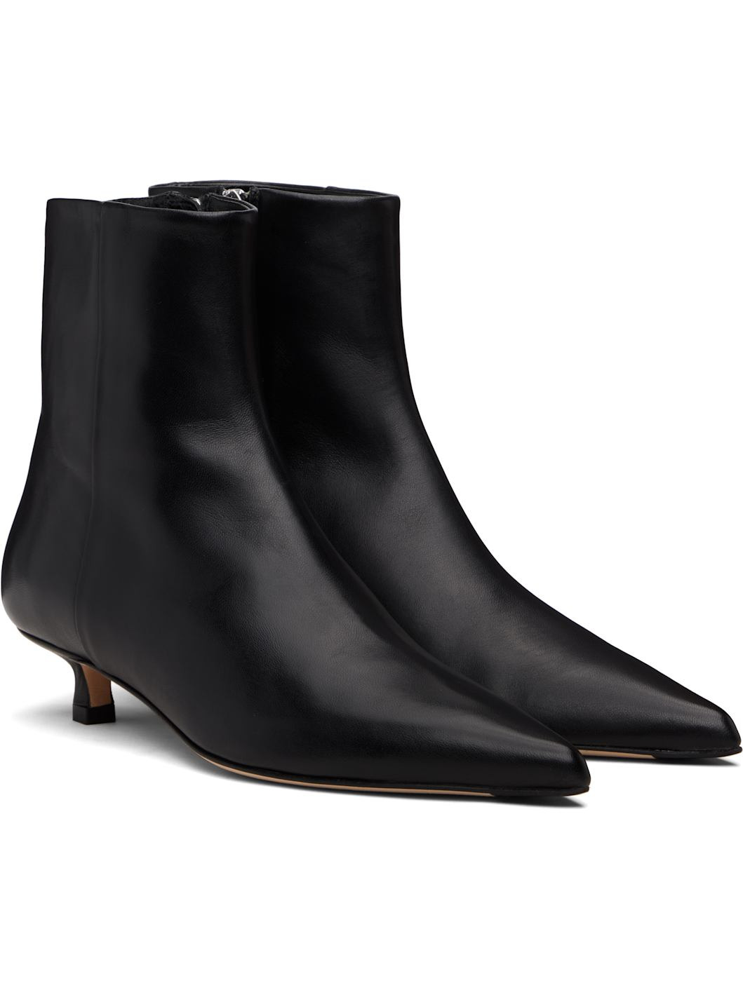 Black Sofie Leather Ankle Boots - 4