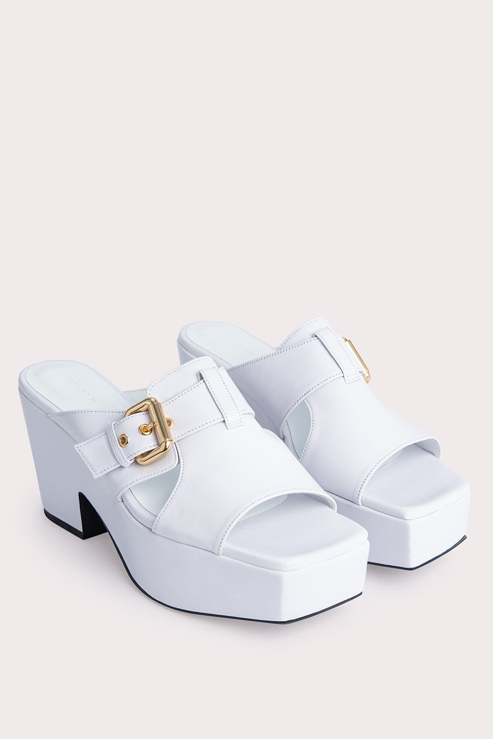 Lenka White Gloss Leather - 2
