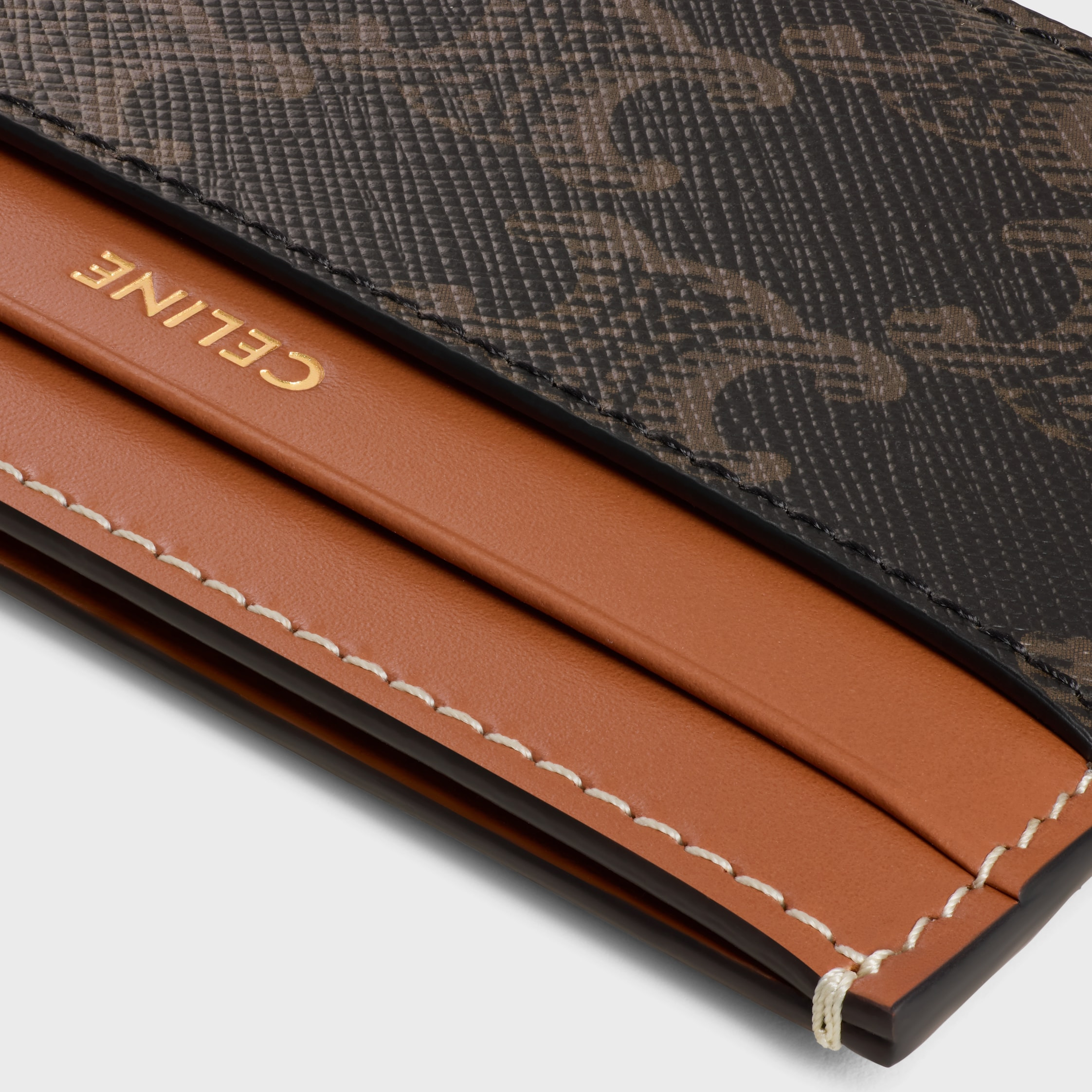 MEDIUM CARD HOLDER IN Triomphe canvas AND calfskin - 4
