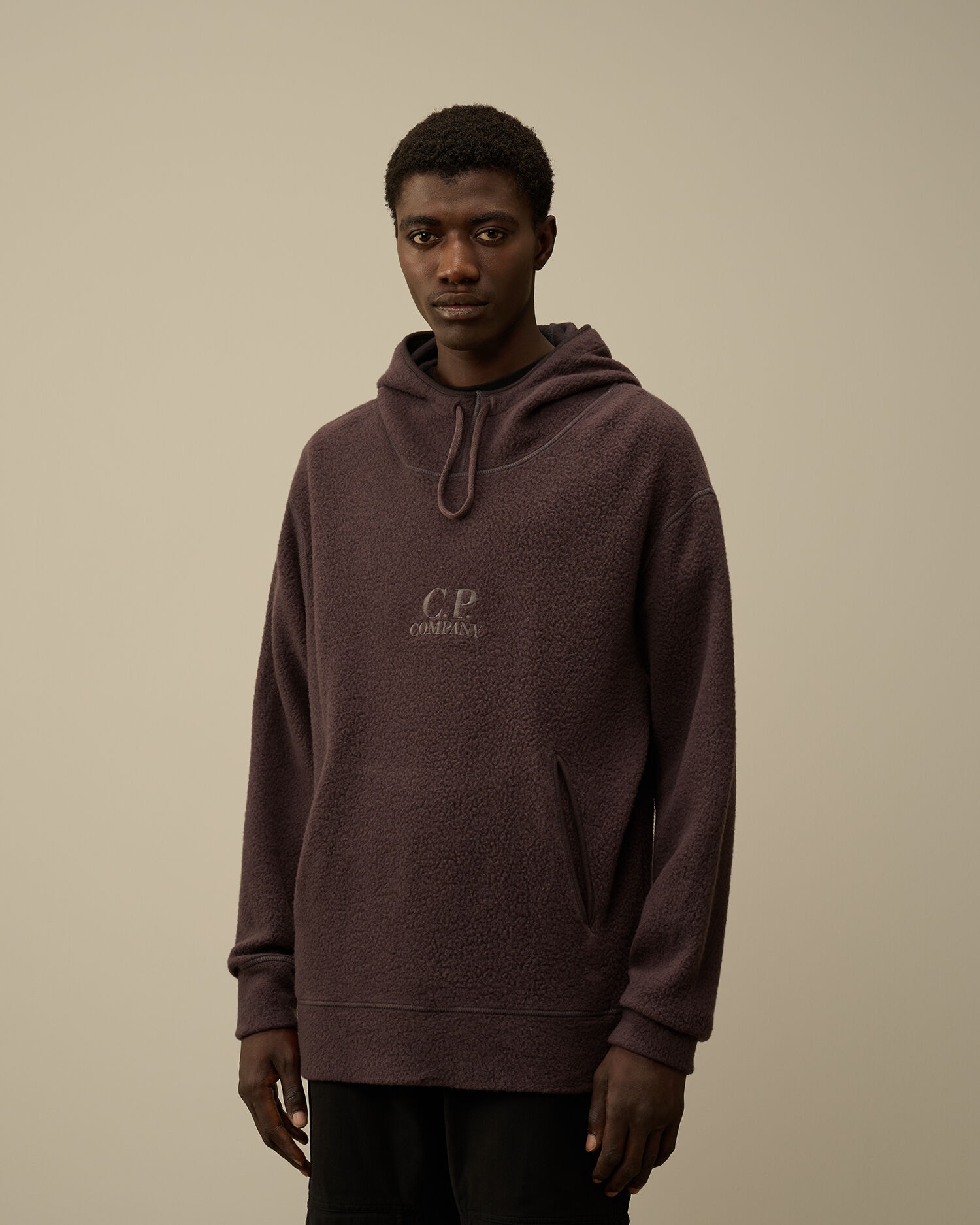 Wool Polar Fleece Hooded Sweatshirt - 2