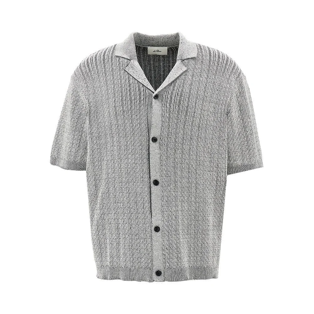 Les Deux Evan Knitted Shirt Grey - 1