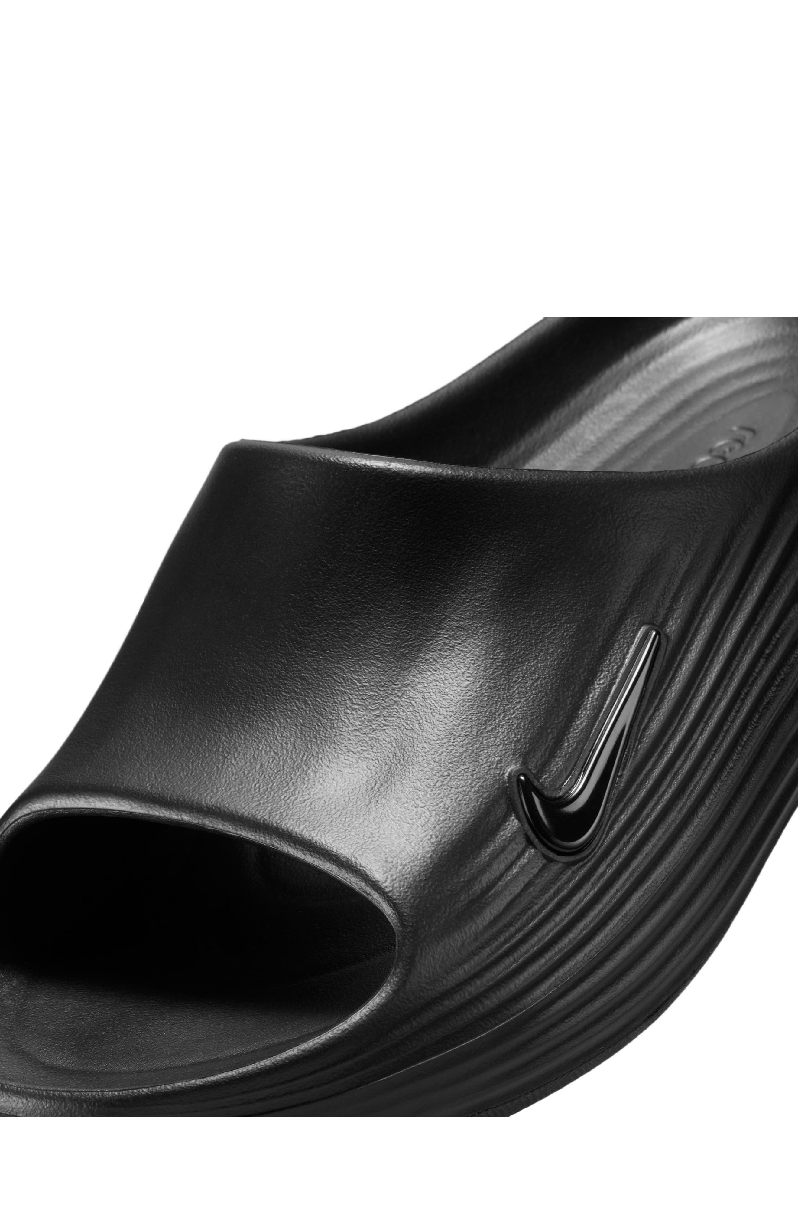 Nike ReactX Rejuven8 Slide in Black/Black/Black at Nordstrom - 6
