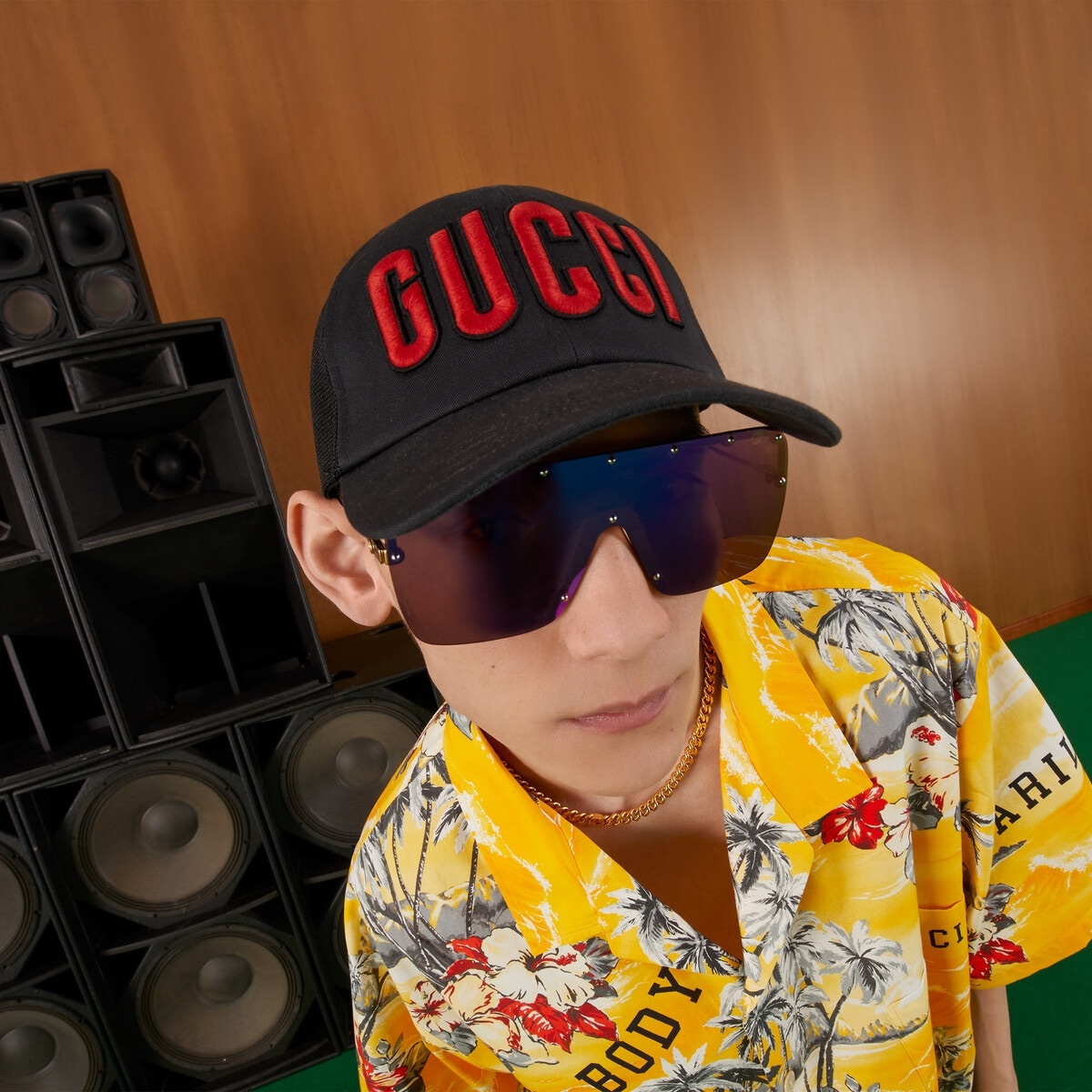 Baseball hat with Gucci patch - 3