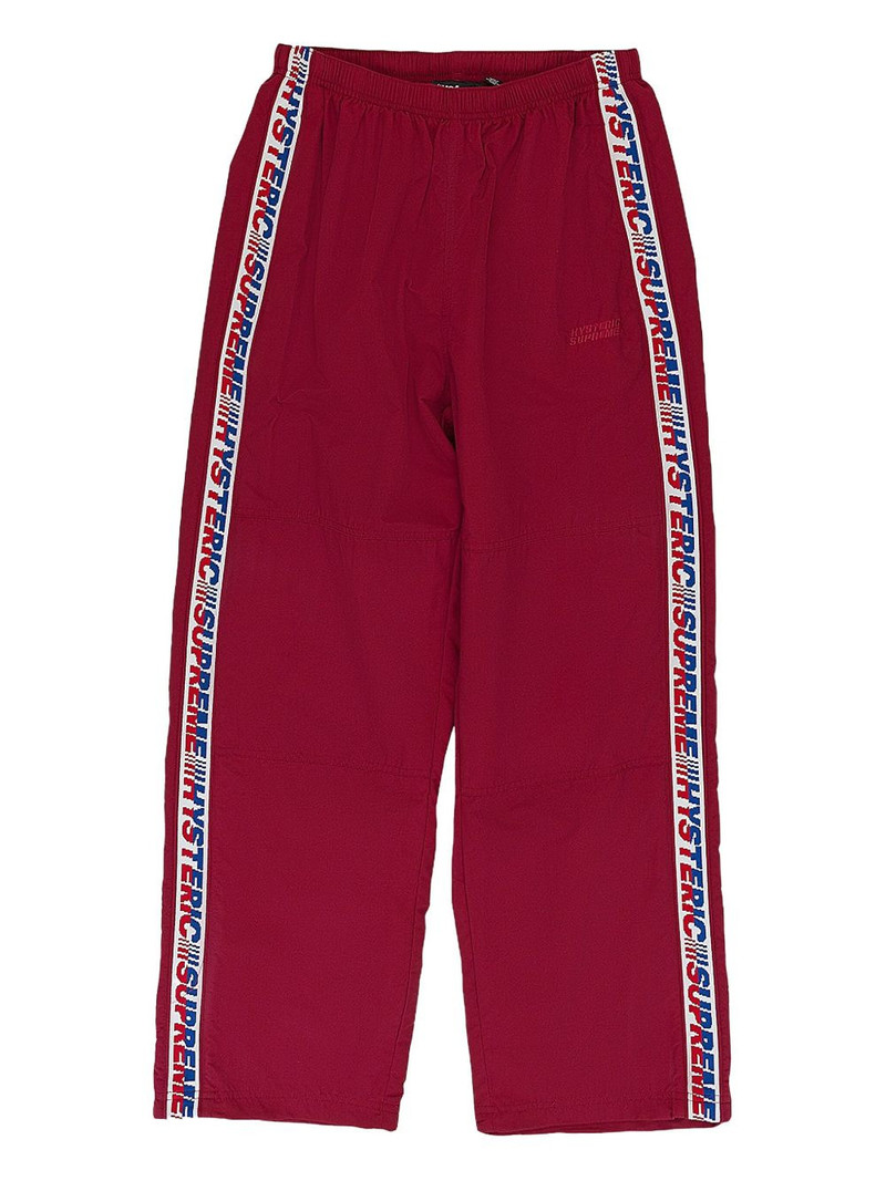 x Hysteric Glamour logo-tape track pants - 1