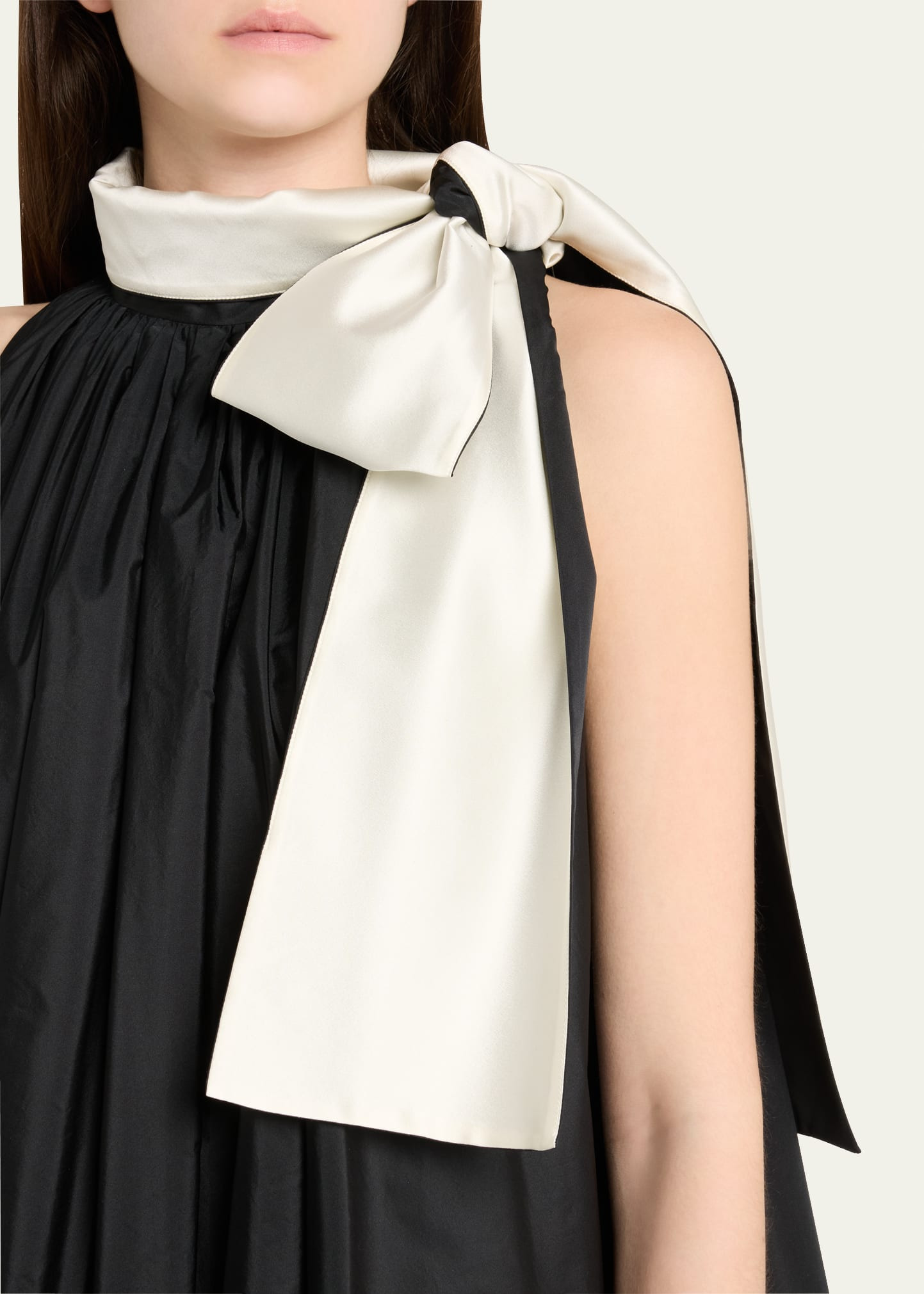Beber Bow-Neck Shift Mini Dress - 5