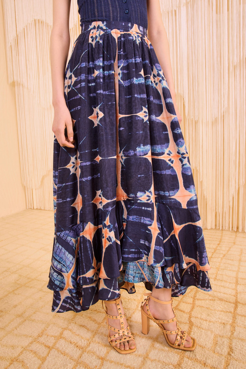 ULLA JOHNSON Mae High Low Skirt outlook