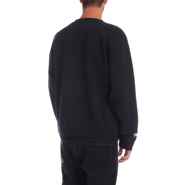 HERON PRESTON Heron Tape Crew Sweatshirt 'Black' HMBA003F198080030488 - 2