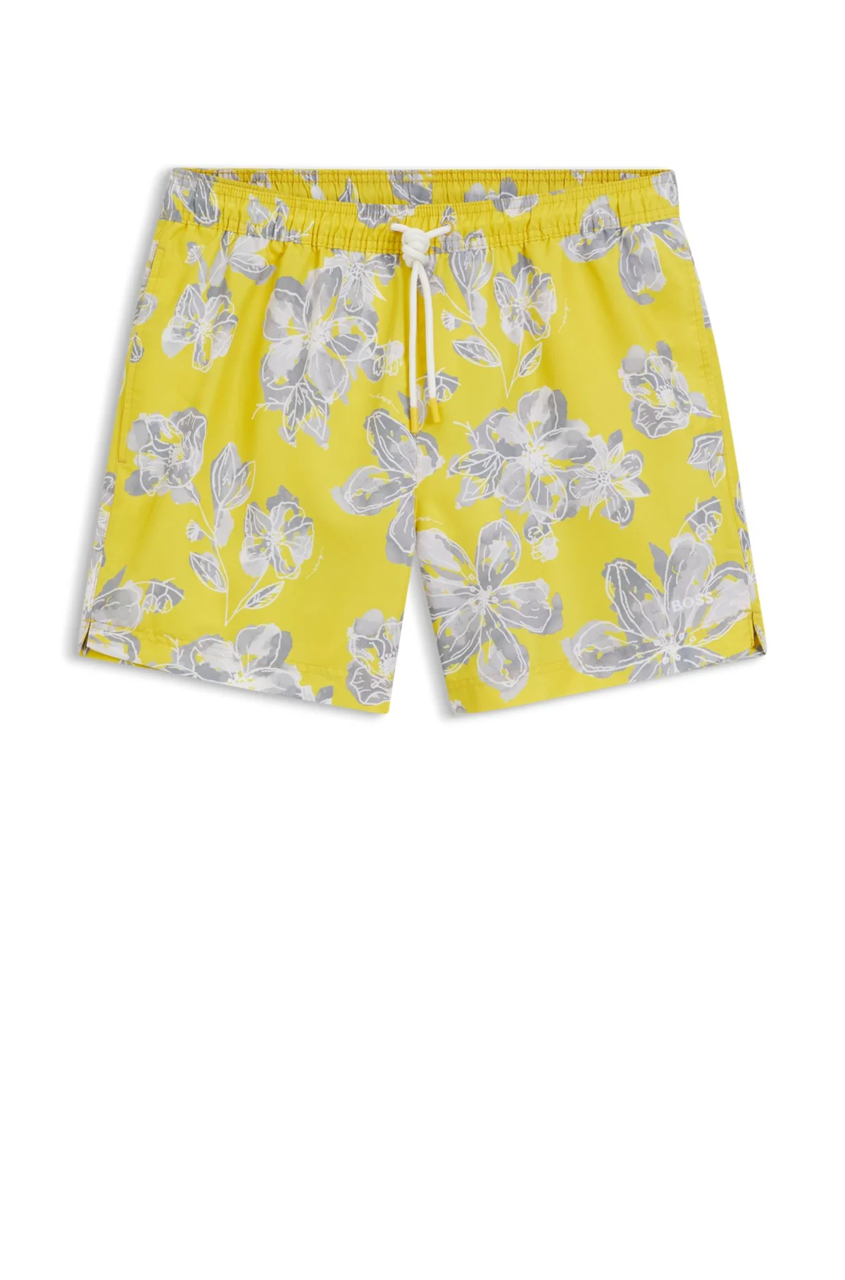 QUICK-DRY SWIM SHORTS WITH ALL-OVER PRINT - 1