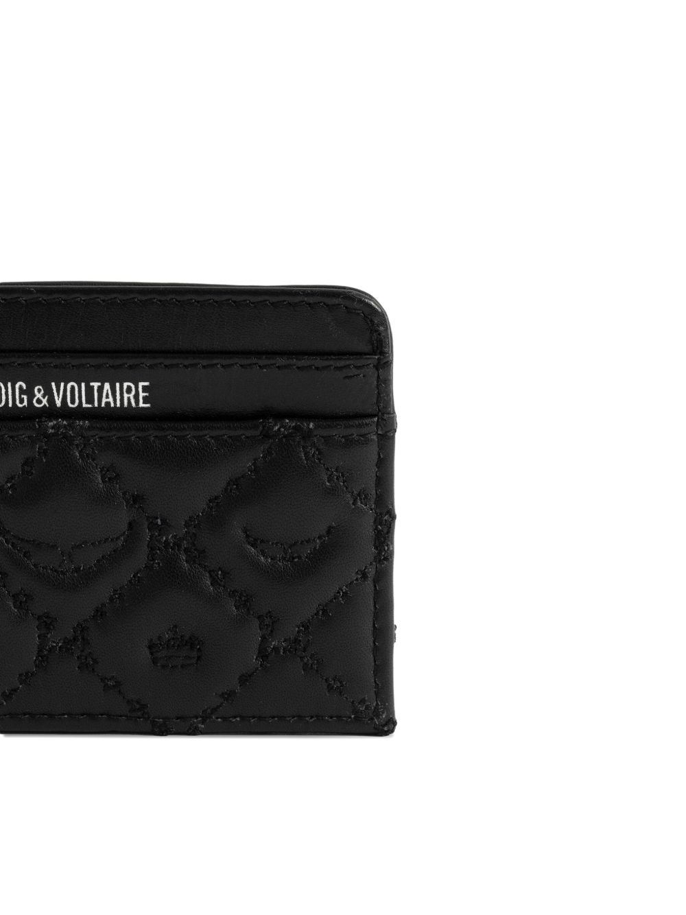 quilted logo-plaque cardholder - 4