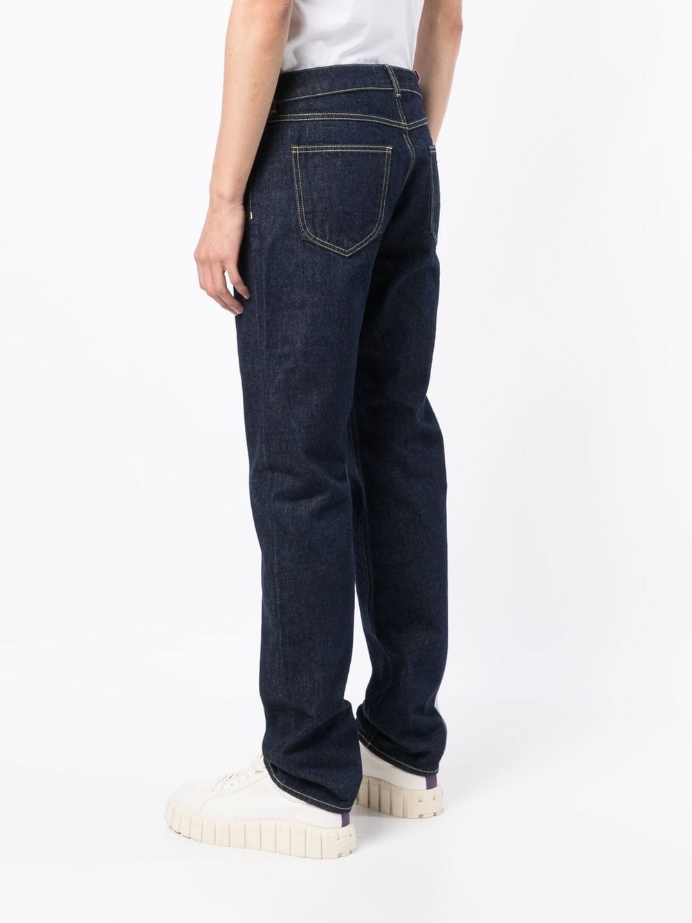 rear-logo slim-fit jeans - 4