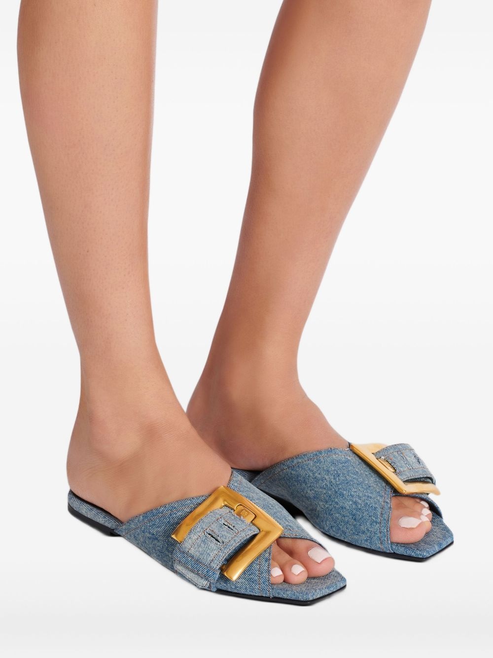 Anthem flat denim sandals - 7