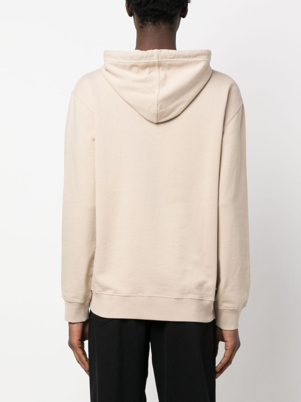 embroidered-slogan cotton hoodie - 4