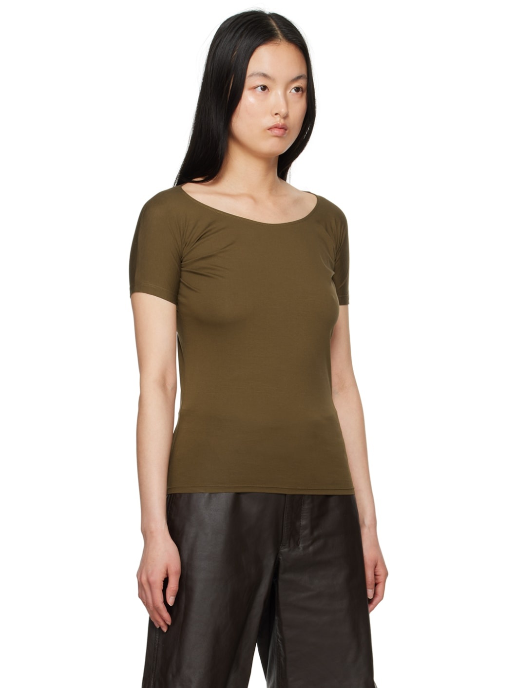 Brown Second Skin T-Shirt - 2