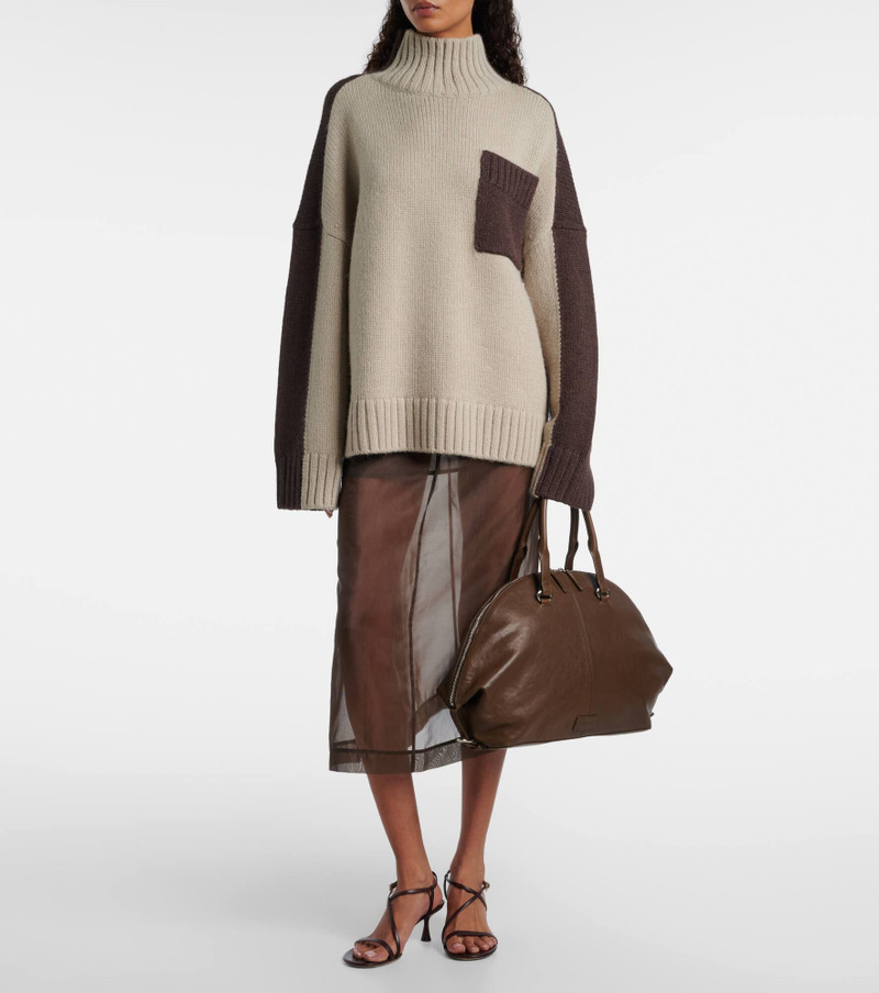 STAUD Hester leather tote bag outlook