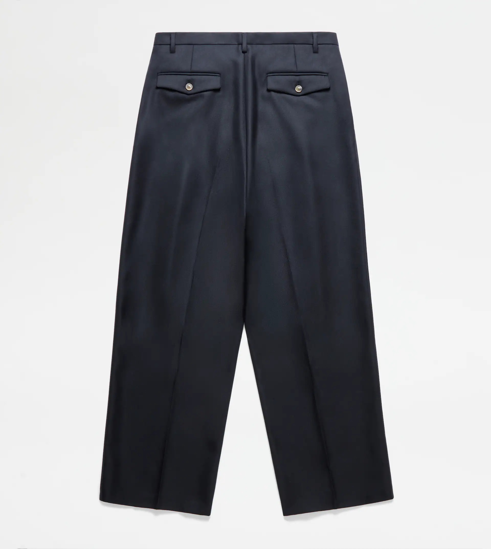 WOOL TROUSERS - BLACK - 8