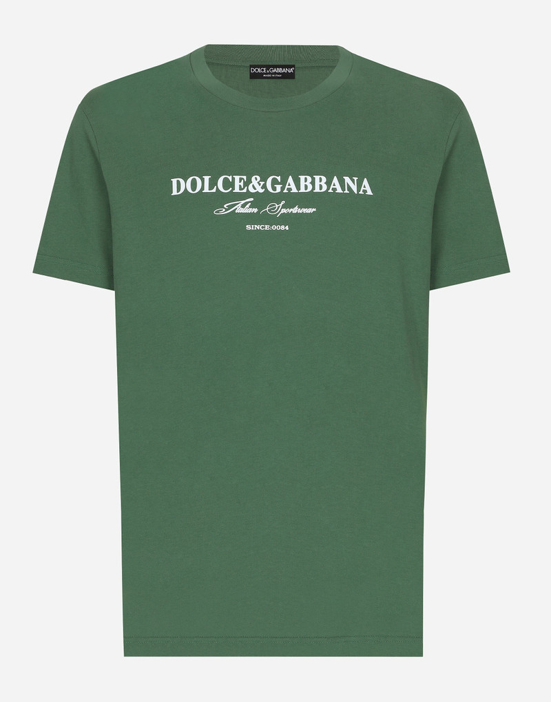 Cotton T-shirt with logo print 1