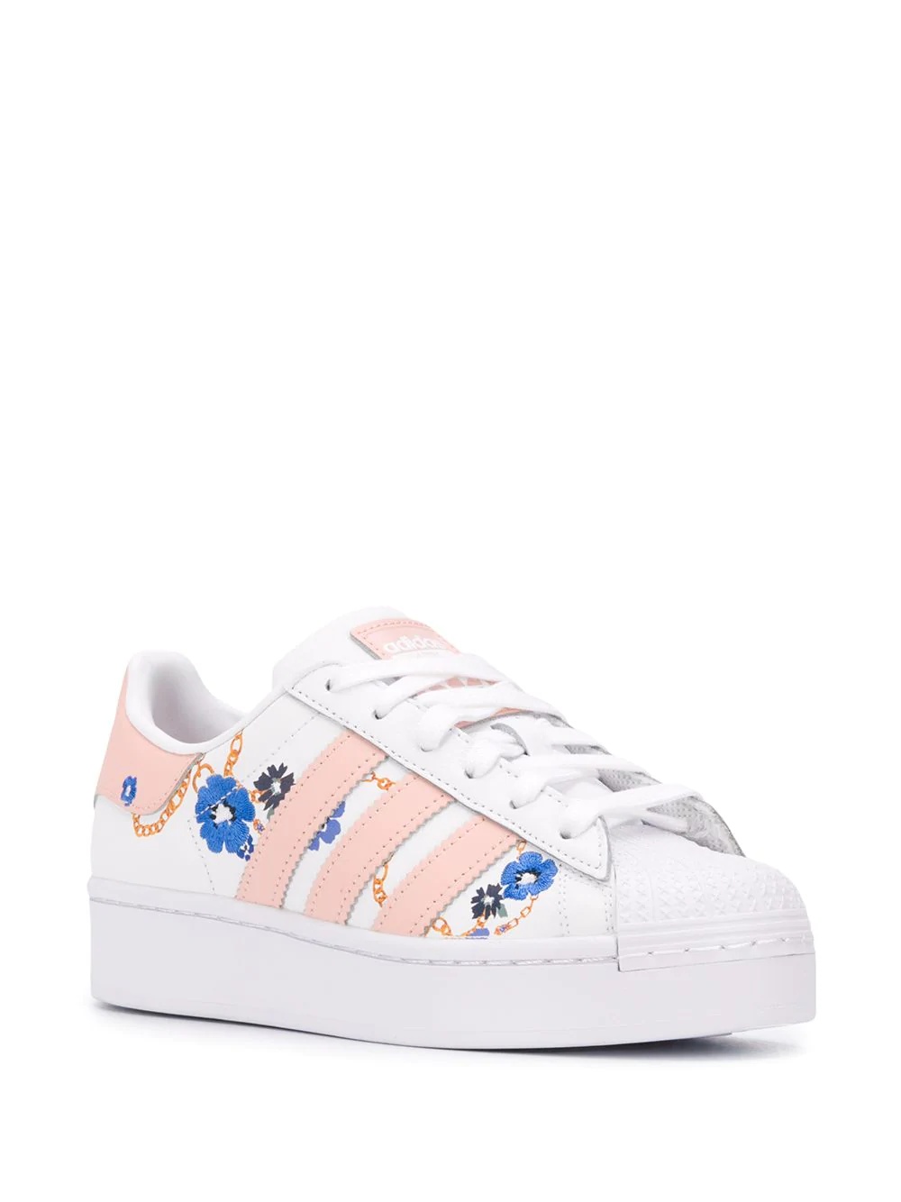 floral-print Superstars sneakers - 2