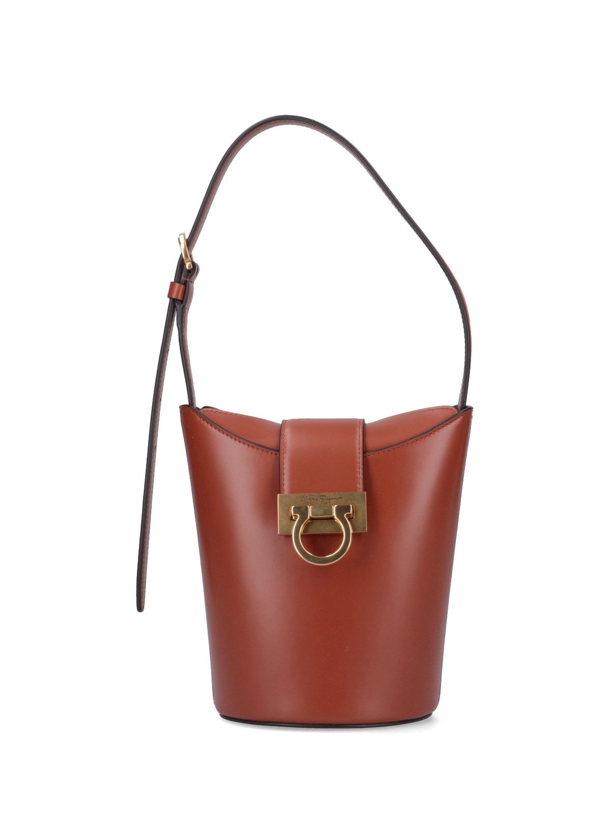 FERRAGAMO 'TRIFOLIO S' SHOULDER BAG | sugar | REVERSIBLE