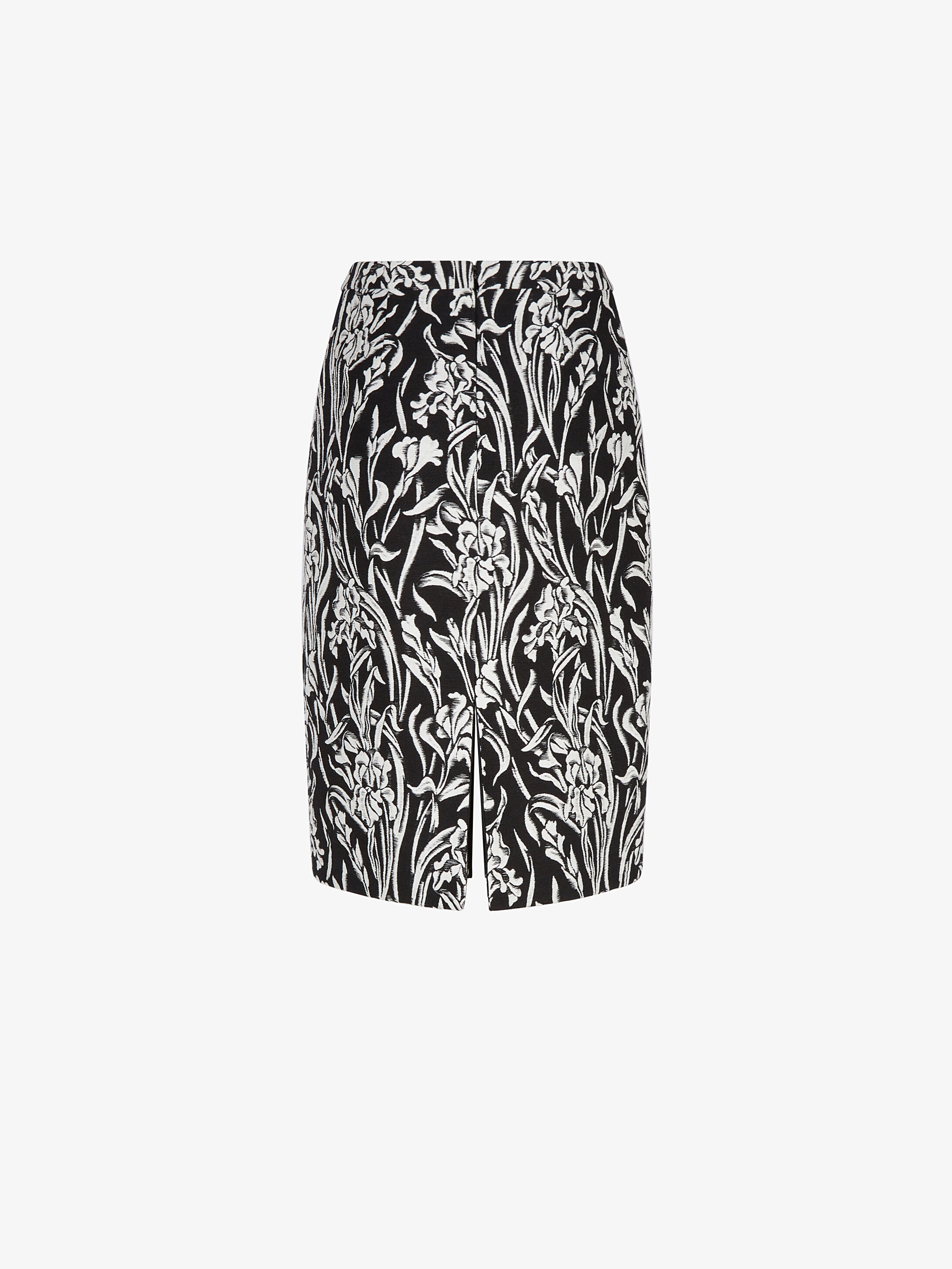 Pencil skirt in floral jacquard - 4