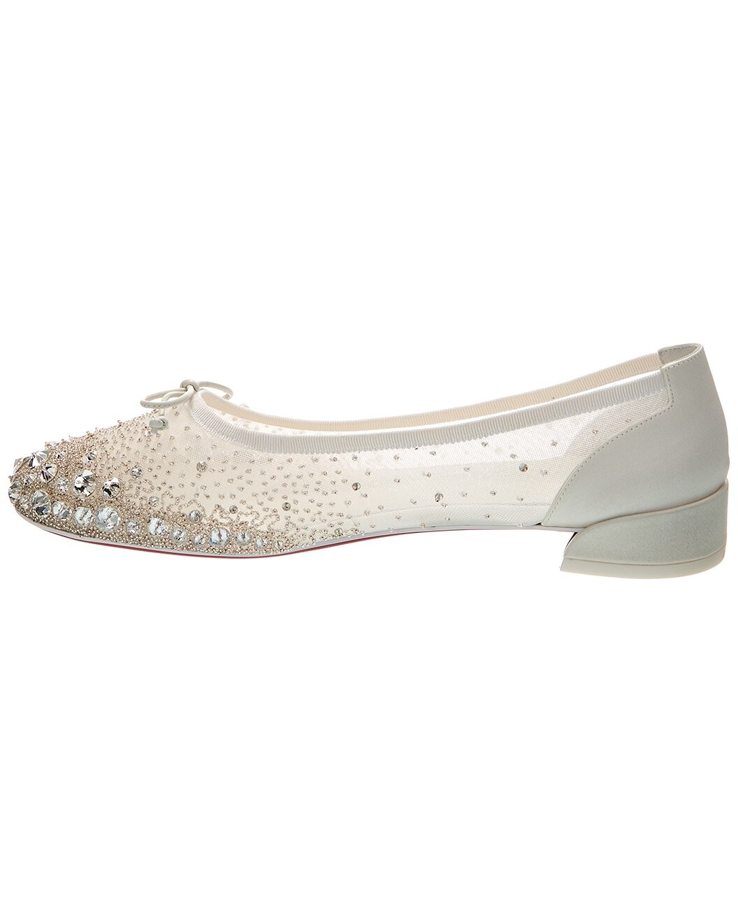 Christian Louboutin Sweetie Jane Sparkling Mesh Ballerina Flat - 2