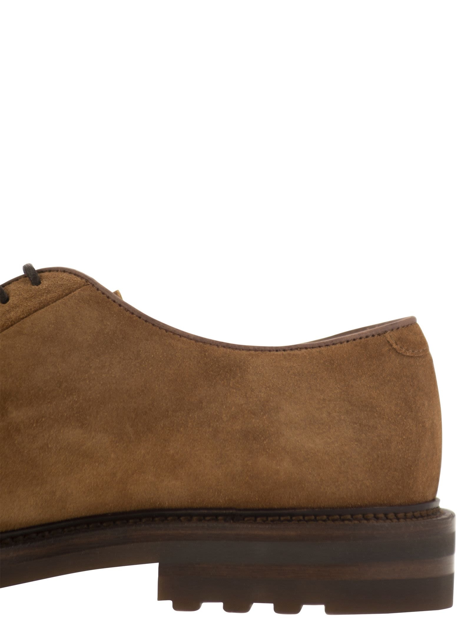 Brunello Cucinelli Men Suede Derby - 7