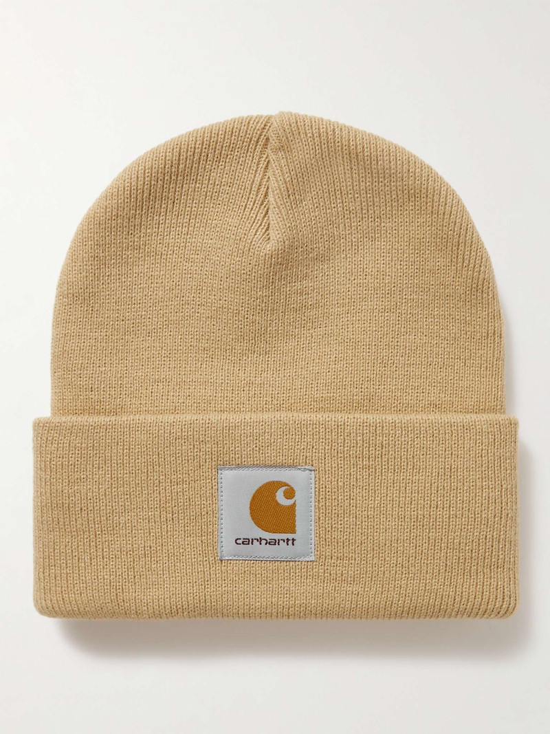 Logo-Appliquéd Ribbed-Knit Beanie - 1