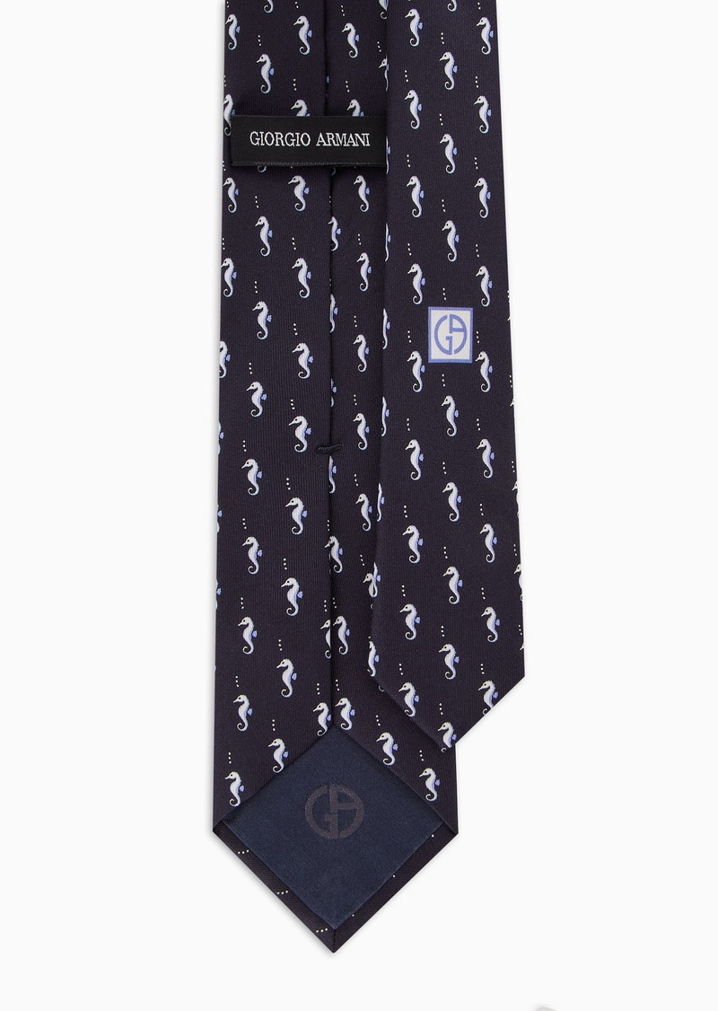 GIORGIO ARMANI ASV printed silk tie outlook