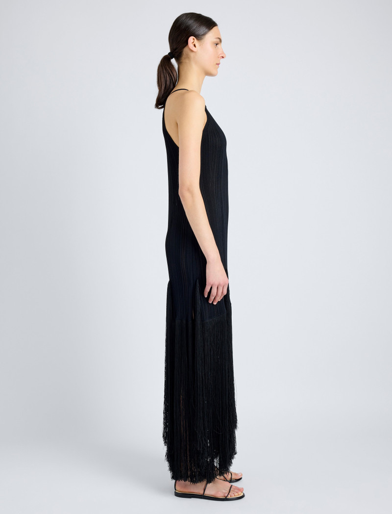 Everly Dress in Viscose Fringe Knit 3