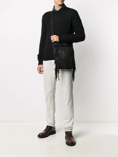 DSQUARED2 fringe denim shoulder bag outlook